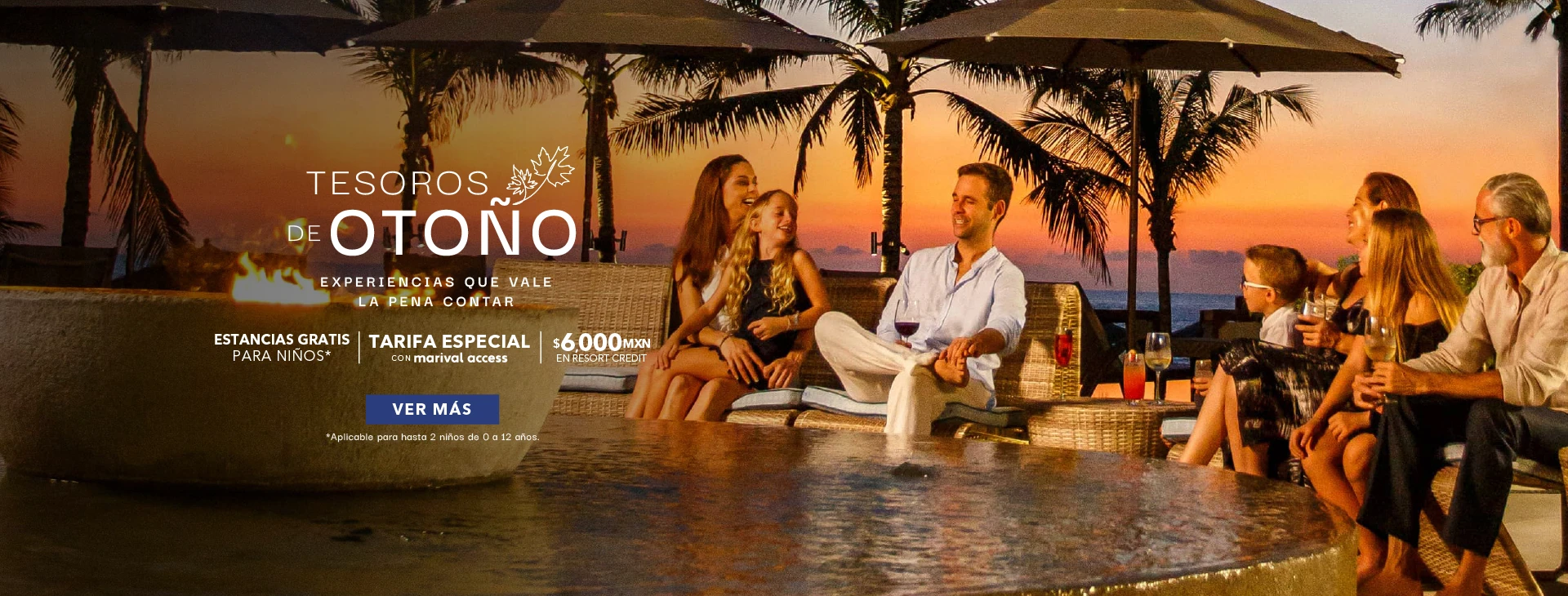 Vacaciones de otoño en la playa en Nuevo Vallarta