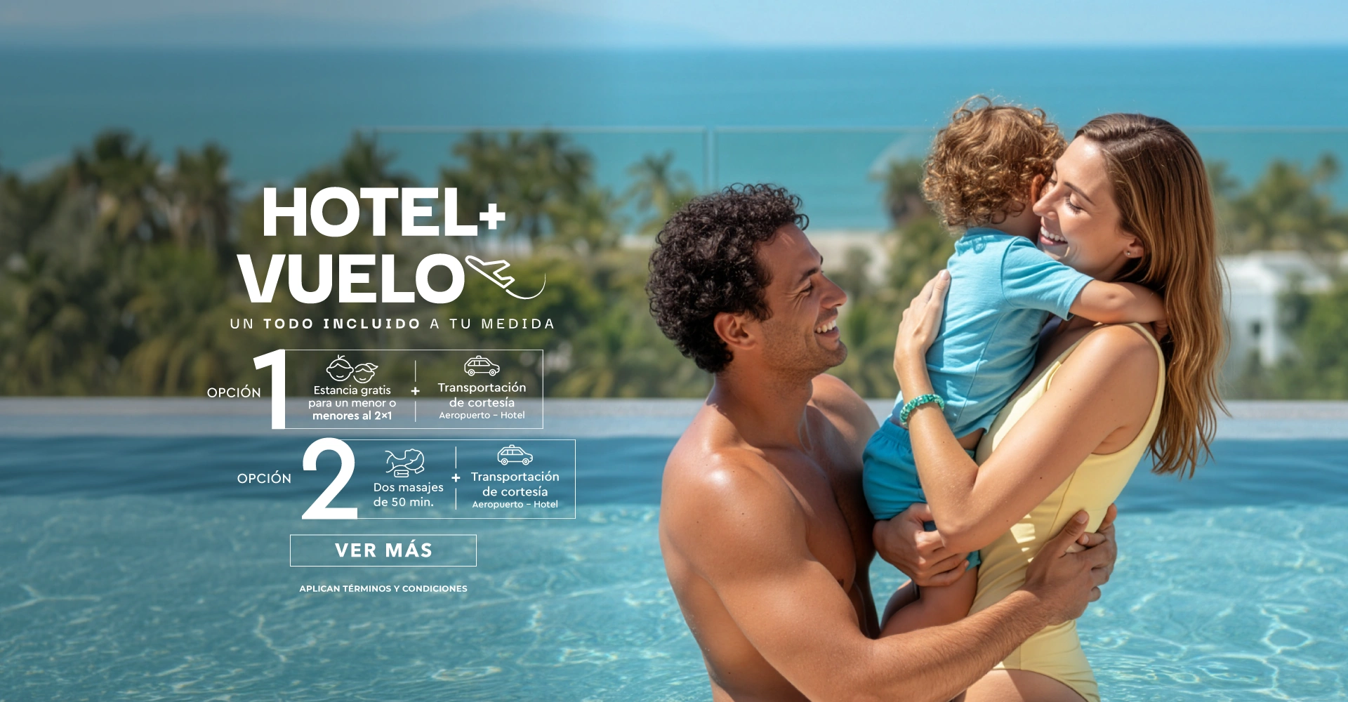 Paquete Hotel + Vuelo tus vacaciones en la playa