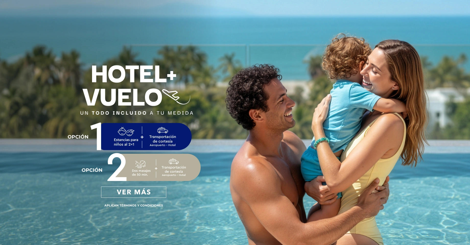 Paquete Hotel + Vuelo tus vacaciones en la playa