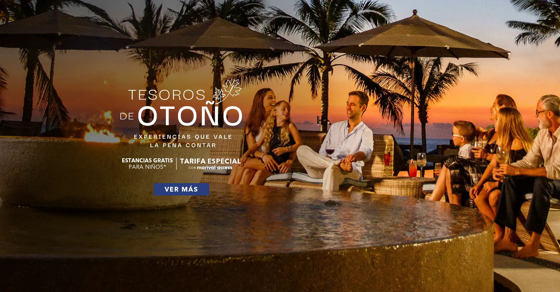 Vacaciones de otoño en la playa en Nuevo Vallarta